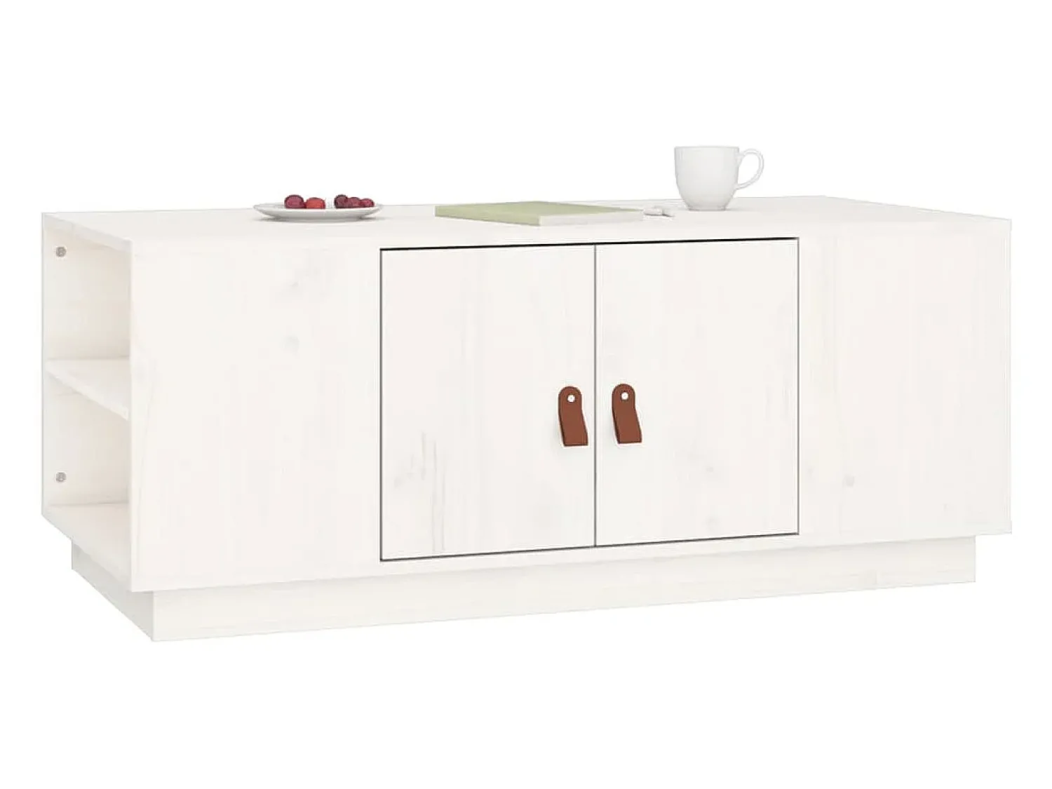 Mesa De Centro*vidaxl Mesa de centro 100x50x41 cm pinho maciço Branco