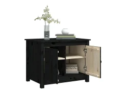 Mesa De Centro* Mesa de centro 71x49x55 cm pinho maciço PT569433 Preto