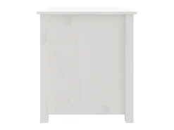 Mesa De Centro|vidaxl Mesa de centro 71x49x55 cm pinho maciço Branco