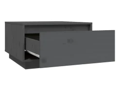 Mesa de centro 55x56x32 cm pinho maciço cinza PT227577^ Mesa De Centro