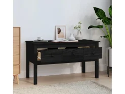 Mesa De Centro* Mesa de centro 102x49x55 cm pinho maciço PT325767 Preto