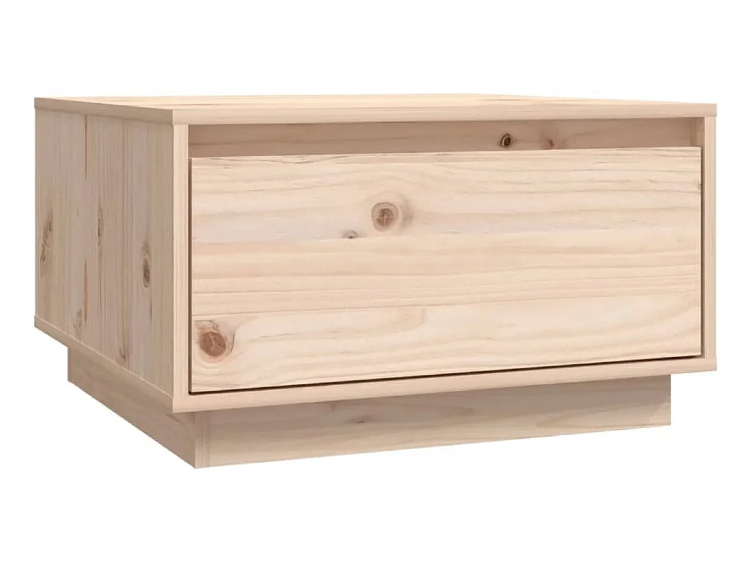 Mesa De Centro* Mesa de centro 55x56x32 cm pinho maciço PT612493 Castanho