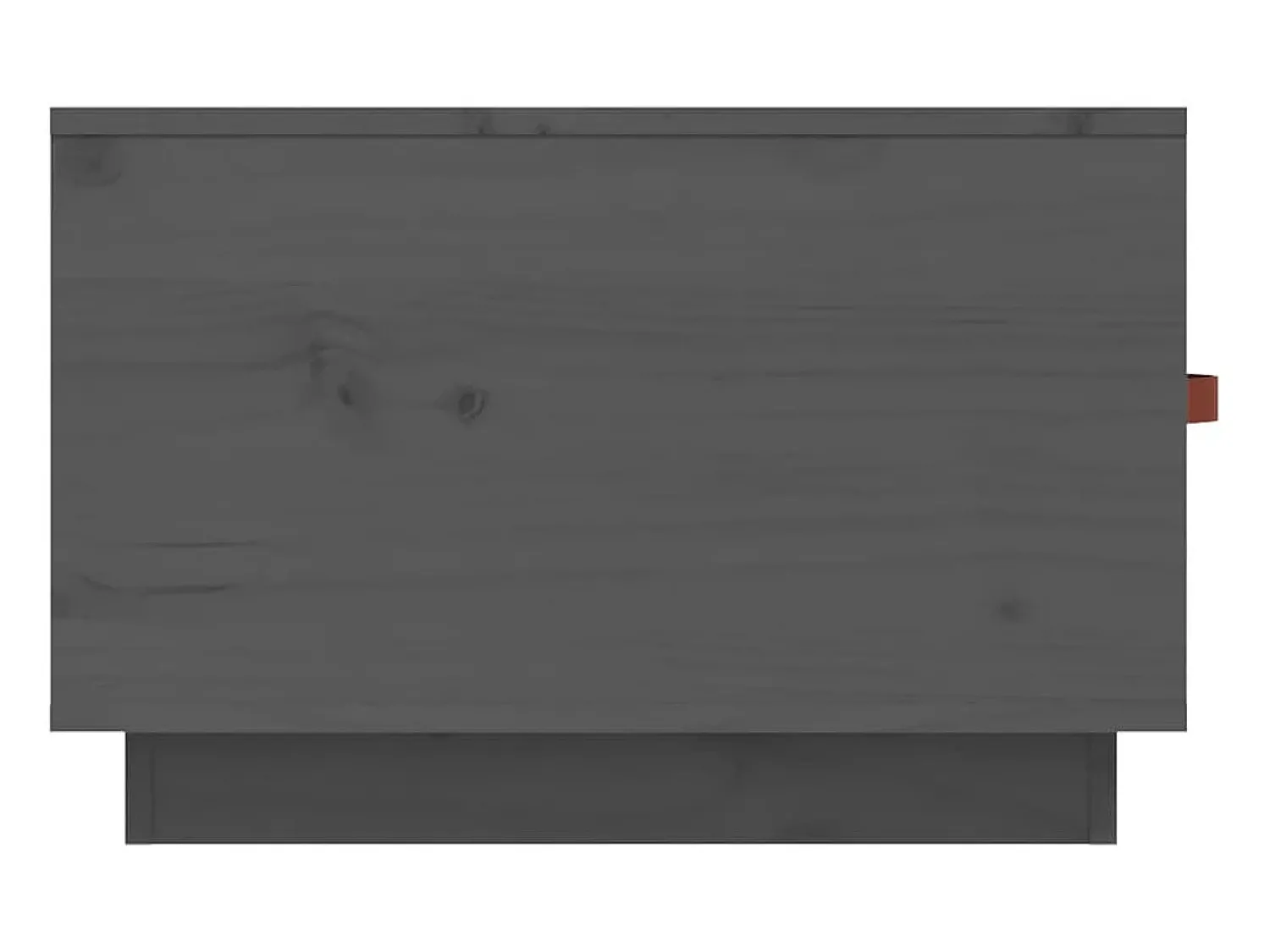 Mesa De Centro*vidaxl Mesa de centro 60x53x35 cm pinho maciço cinza Cinzento