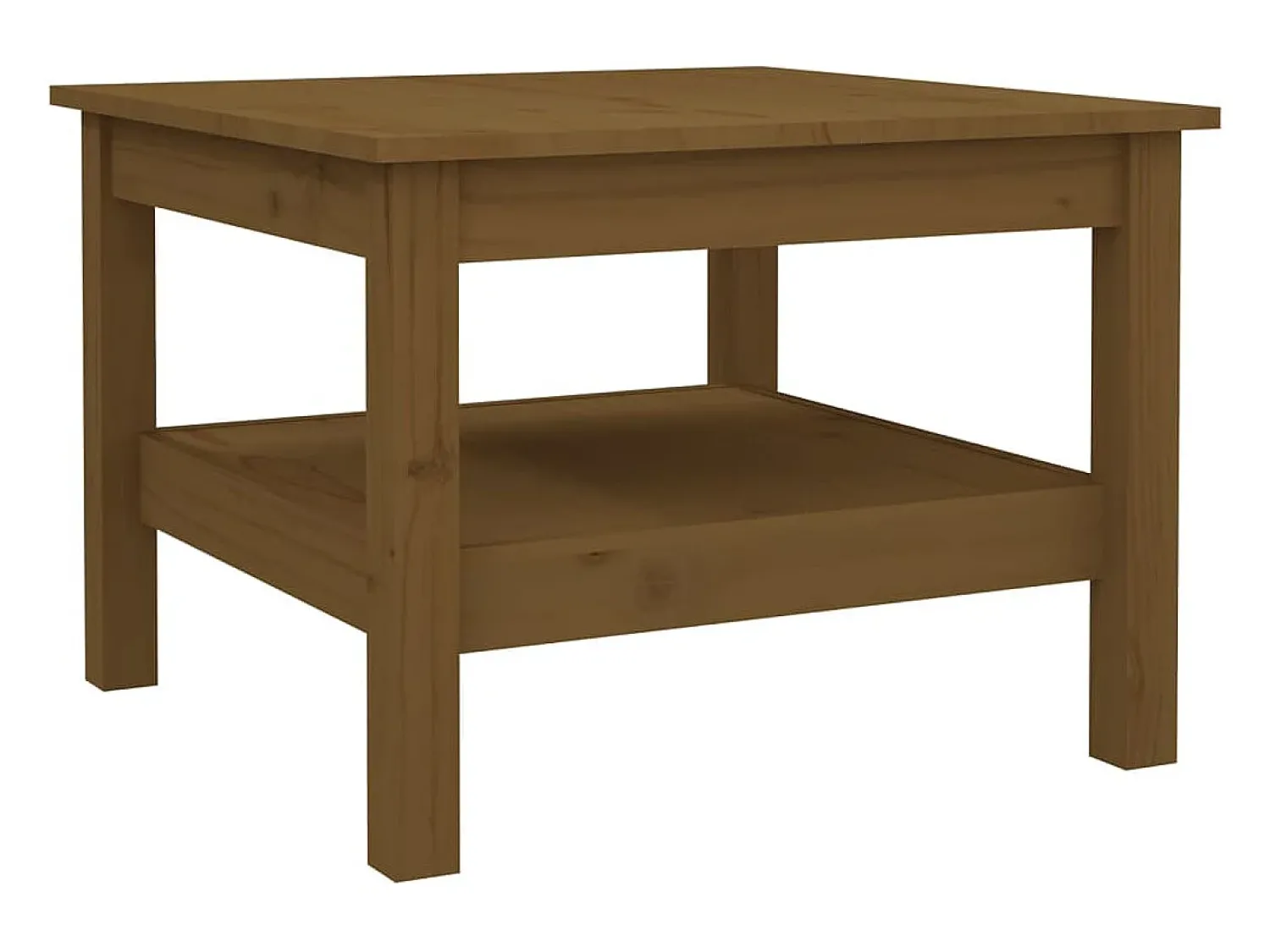 Sale vidaxl Mesa de centro 55x55x40 cm pinho maciço castanho mel Natural claro
