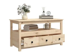 Sale Mesa de centro 102x49x55 cm pinho maciço PT972685 Castanho