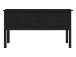 Mesa De Centro|vidaxl Mesa de centro 102x49x55 cm pinho maciço Preto