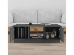 Mesa De Centro* Mesa de centro 100x50x35 cm pinho maciço cinza PT597464 Cinzento