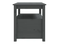 Mesa De Centro*vidaxl Mesa de centro 71x49x55 cm pinho maciço cinza Cinzento