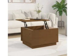 New Mesa de centro 60x50x35 cm pinho maciço mel PT192427 Castanho