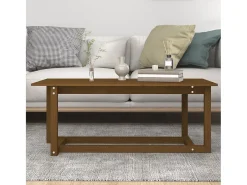 Mesa De Centro* Mesa de centro 110x55x45 cm pinho maciço mel PT202131 Castanho