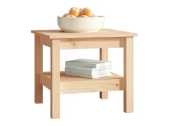 Mesa de centro 45x45x40 cm pinho maciço PT371760^ Mesa De Centro