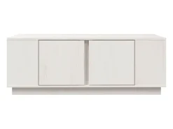 Mesa De Centro|vidaxl Mesa de centro 110x50x40 cm pinho maciço Branco