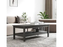Mesa De Centro*vidaxl Mesa de centro 110x50x40 cm pinho maciço cinza Cinzento