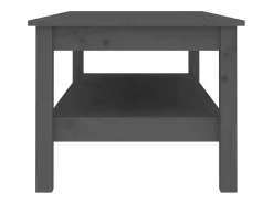 Mesa De Centro*vidaxl Mesa de centro 110x50x40 cm pinho maciço cinza Cinzento