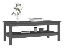 Mesa De Centro*vidaxl Mesa de centro 110x50x40 cm pinho maciço cinza Cinzento