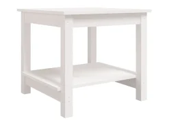 Mesa De Centro| Mesa de centro 50x50x45 cm pinho maciço PT284789 Branco