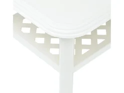 Mesa De Centro| Mesa de centro 90x60x46 cm plástico PT816490 Branco