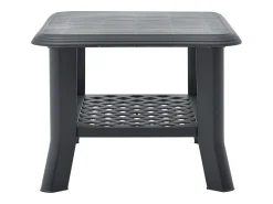 Outlet vidaxl Mesa de centro 90x60x46 cm plástico antracite Cinza antracite