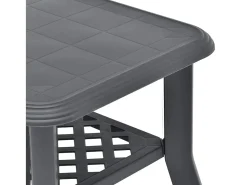 Outlet vidaxl Mesa de centro 90x60x46 cm plástico antracite Cinza antracite