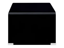 Mesa De Centro| Mesa de centro 98x45x31 cm vidro temperado PT621187 Preto