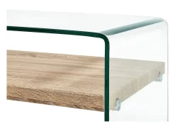 Mesa De Centro|vidaxl Mesa de centro 98x45x31 cm vidro temperado Transparente