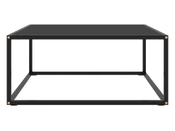 Mesa De Centro|vidaxl Mesa de centro 80x80x35 cm vidro Preto