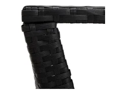 Mesa De Centro|vidaxl Mesa de centro 100x50x40 cm vime PE Preto