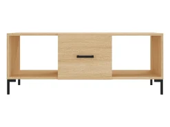 Hot vidaxl Mesa de centro 102x50x40 derivados de madeira carvalho sonoma Natural claro