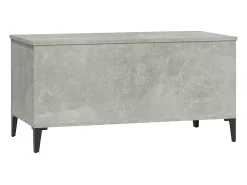 Mesa De Centro*vidaxl Mesa de centro 90x44,5x45 derivados de madeira cimento Cinzento