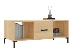 Mesa de centro 102x50x40 derivados de madeira carvalho sonoma PT539421^ Mesa De Centro