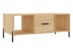 Clearance vidaxl Mesa de centro 102x50x40 derivados de madeira carvalho sonoma Natural claro
