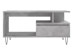 vidaxl Mesa de centro 90x49x45 derivados de madeira cimento^ Mesa De Centro