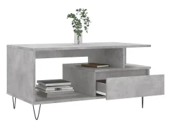 vidaxl Mesa de centro 90x49x45 derivados de madeira cimento^ Mesa De Centro