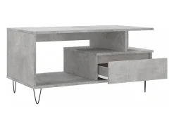 vidaxl Mesa de centro 90x49x45 derivados de madeira cimento^ Mesa De Centro