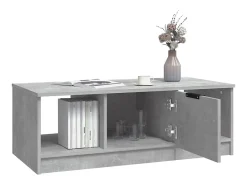 Mesa De Centro|vidaxl Mesa de centro 102x50x36 madeira processada cinza cimento Cinzento
