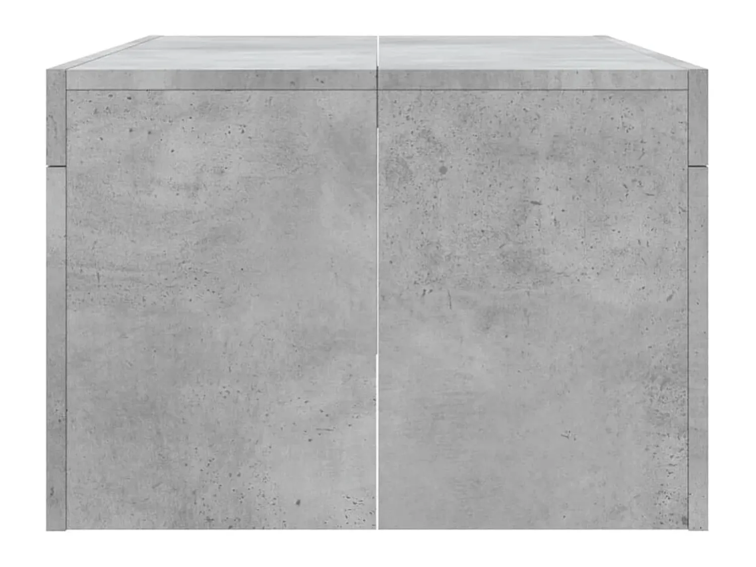 Mesa De Centro* Mesa de centro 102x50x36 madeira processada cinza cimento PT622715 Cinzento