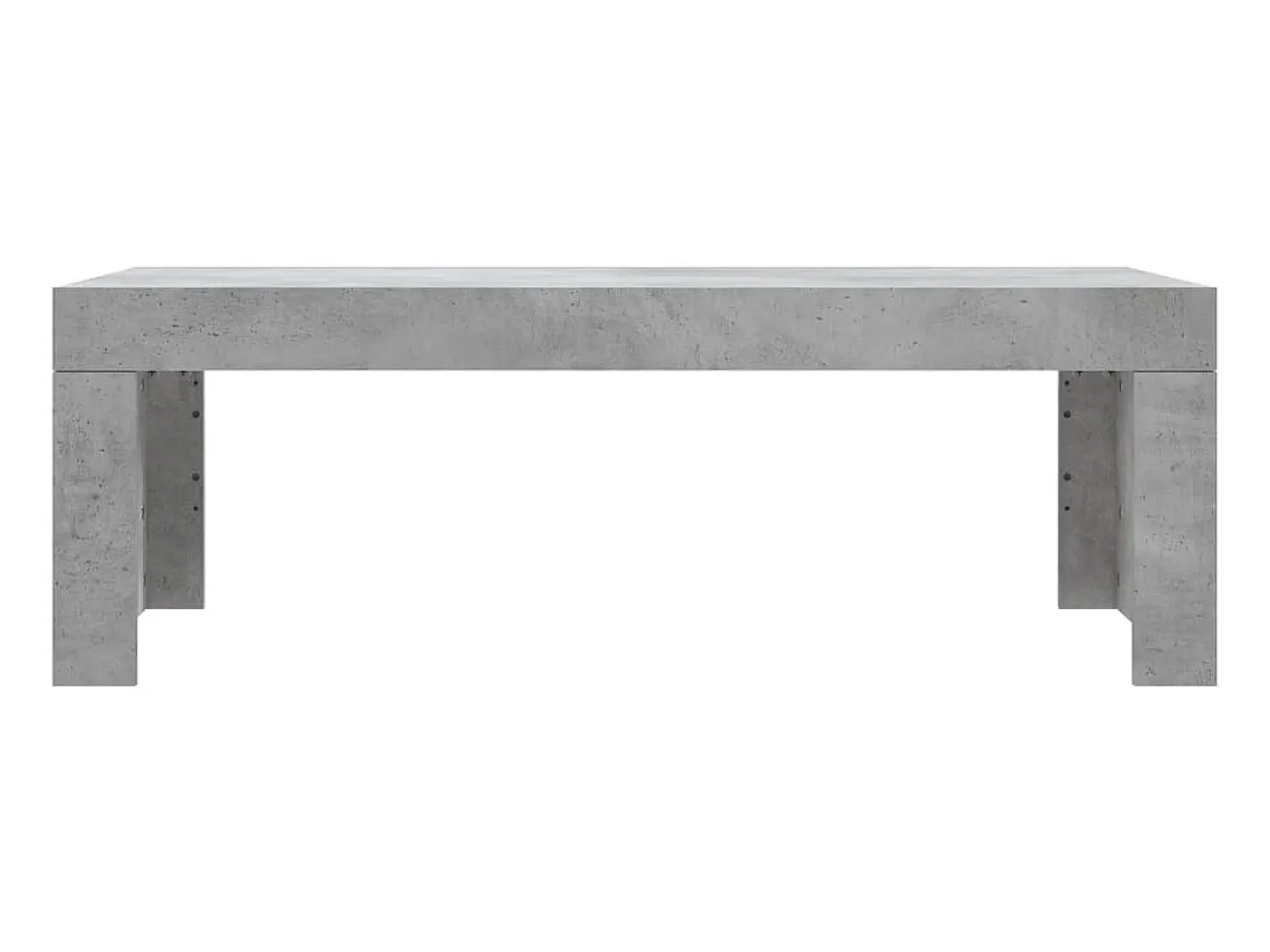 Mesa De Centro* Mesa de centro 102x50x36 madeira processada cinza cimento PT622715 Cinzento