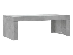 Mesa De Centro* Mesa de centro 102x50x36 madeira processada cinza cimento PT622715 Cinzento
