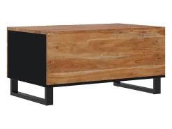 Online vidaxl Mesa de centro 80x50x40 madeira de acácia maciça/deriv. madeira Natural claro