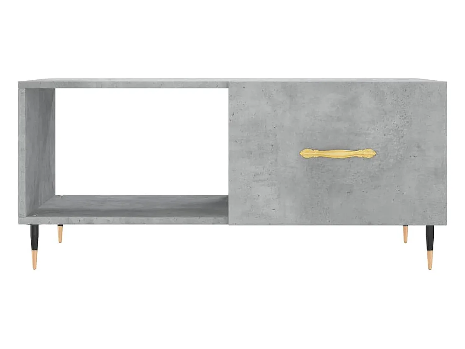 Mesa De Centro*vidaxl Mesa de centro 90x50x40 madeira processada cinza cimento Cinzento claro