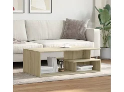 Mesa De Centro| Mesa de centro 102x55x35 madeira processada carvalho sonoma PT615450 Natural claro