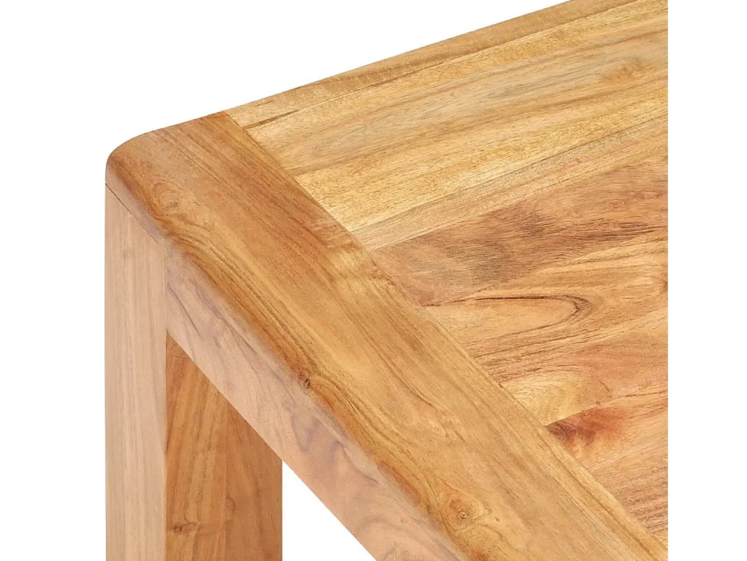Mesa De Centro| Mesa de centro 110x60x35cm acácia maciça c/ acabamento a mel PT839137 Branco