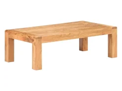vidaxl Mesa de centro 110x60x35cm acácia maciça c/ acabamento a mel^ Mesa De Centro