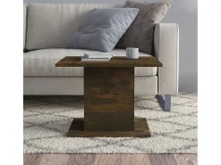 Mesa de centro 55,5x55,5x40cm contraplacado cor carvalho fumado PT863565^ Mesa De Centro