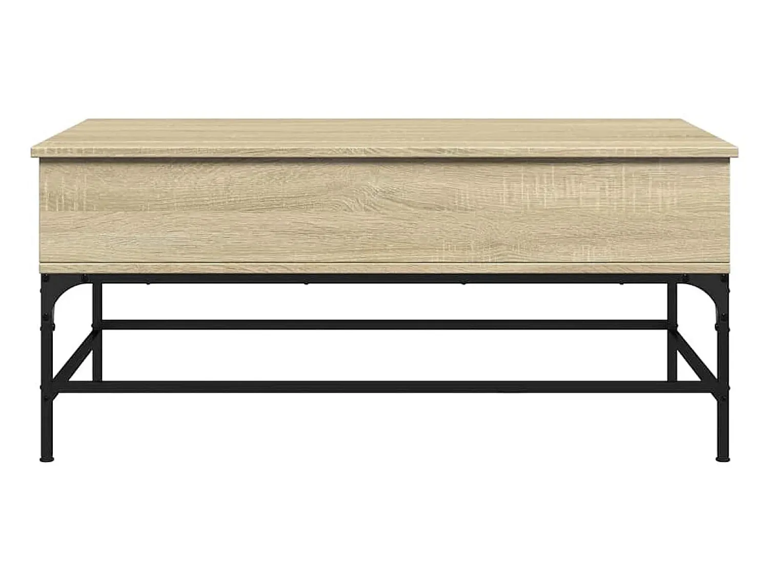 Mesa De Centro*vidaxl Mesa de centro 100x50x45cm deriv. madeira/metal carvalho sonoma Castanho