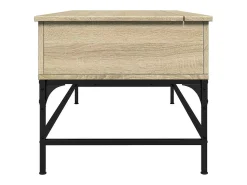 Mesa De Centro*vidaxl Mesa de centro 100x50x45cm deriv. madeira/metal carvalho sonoma Castanho