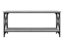 Mesa De Centro*vidaxl Mesa de centro 100x45x45cm derivados madeira/ferro cinza sonoma Cinzento