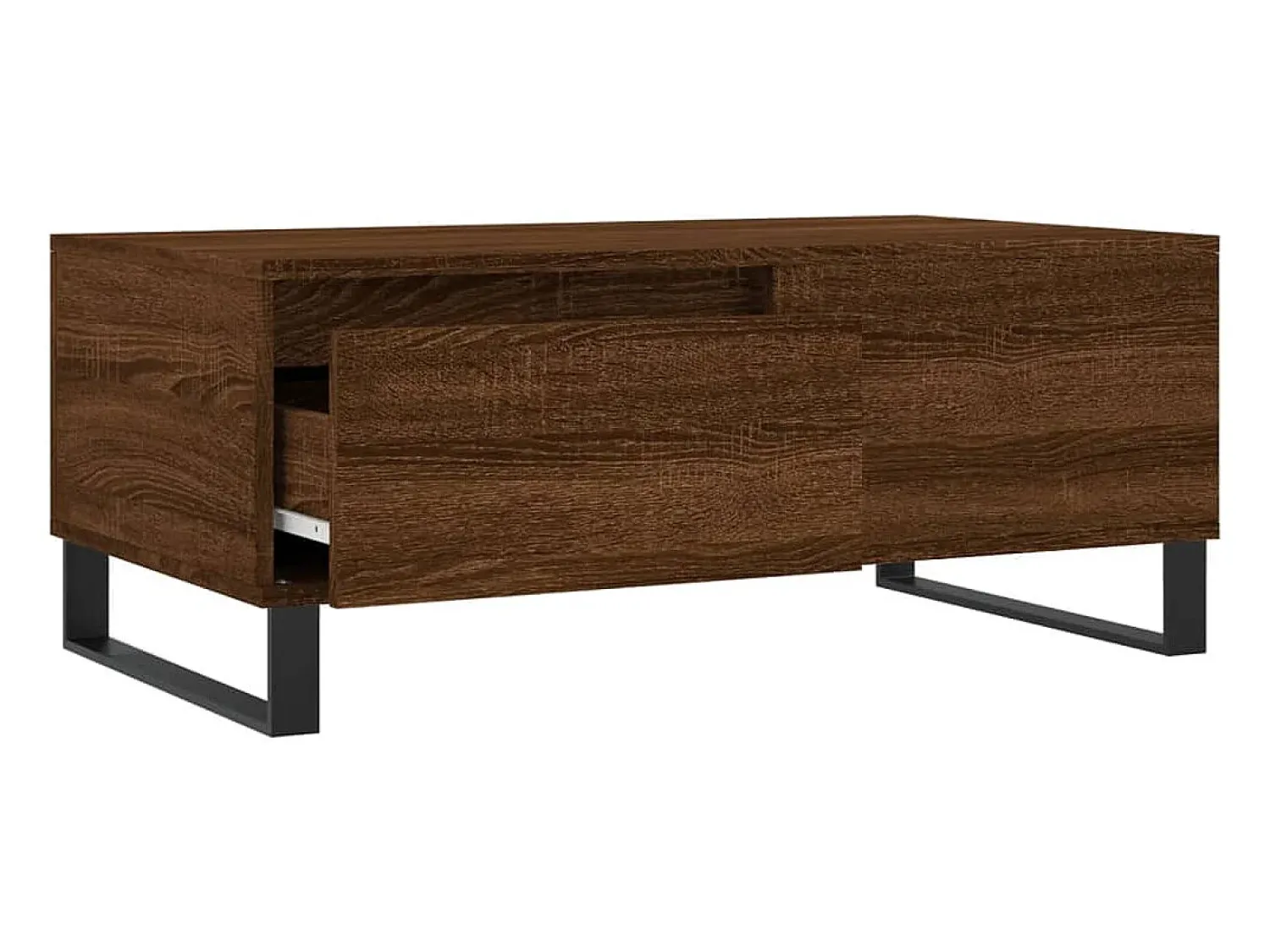 vidaxl Mesa de centro 90x50x36,5cm derivados madeira carvalho castanho^ Mesa De Centro