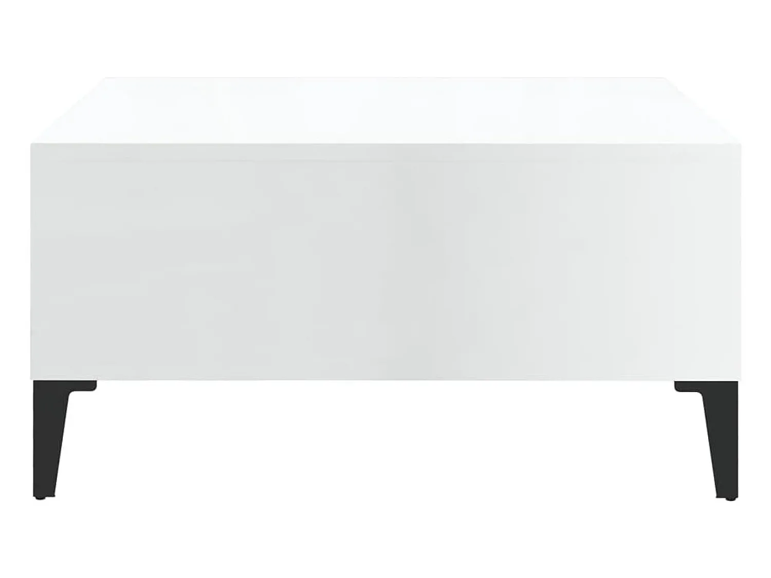 Mesa De Centro|vidaxl Mesa de centro 60x60x30cm derivados de madeira brilhante Branco