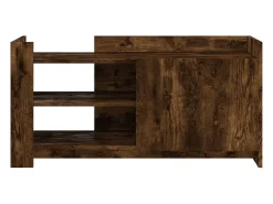 New Mesa de centro 100x50x50cm derivados de madeira carvalho fumado PT678095 Castanho
